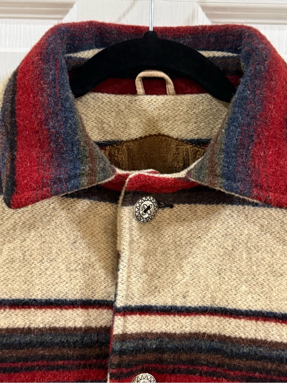 Vintage Woolrich Southwestern Wool Blanket Coat Jacket Men’s Small USA Made - Picture 3 of 9